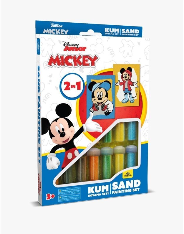 Spalvoto smėlio rinkinys "Mikiai"