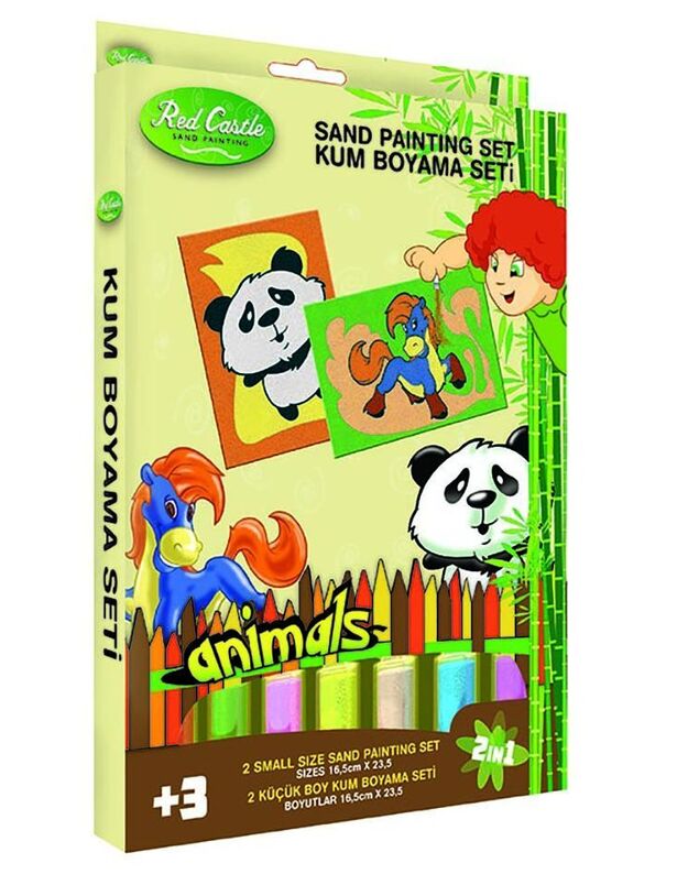 Spalvoto smėlio rinkinys "Panda ir Arkliukas"